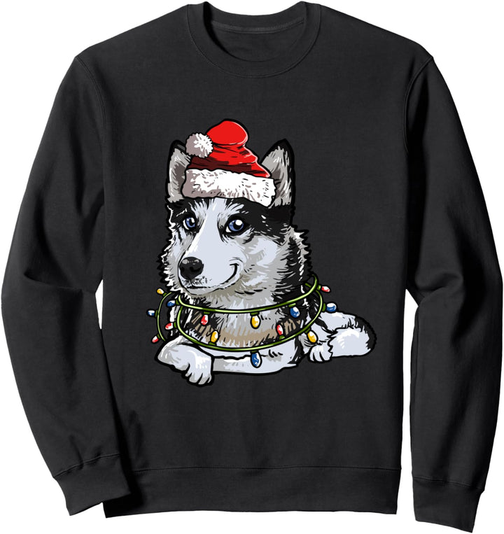 Siberian Husky Weihnachten Geschenk X-Mas Hunde Kostüm Sweatshirt