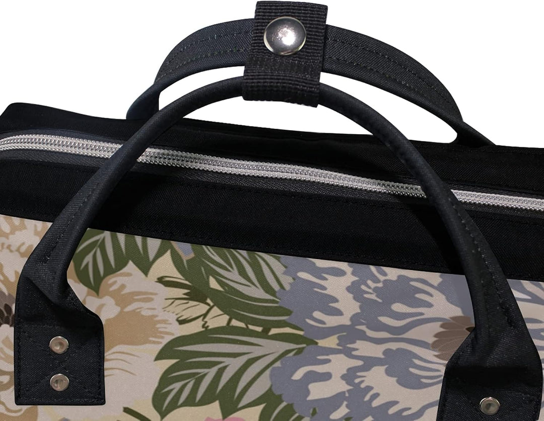 Blume Malen Wickeltasche Reiserucksack Grosse Kapazität Schulter Mom Taschen für Reisen im Freien
