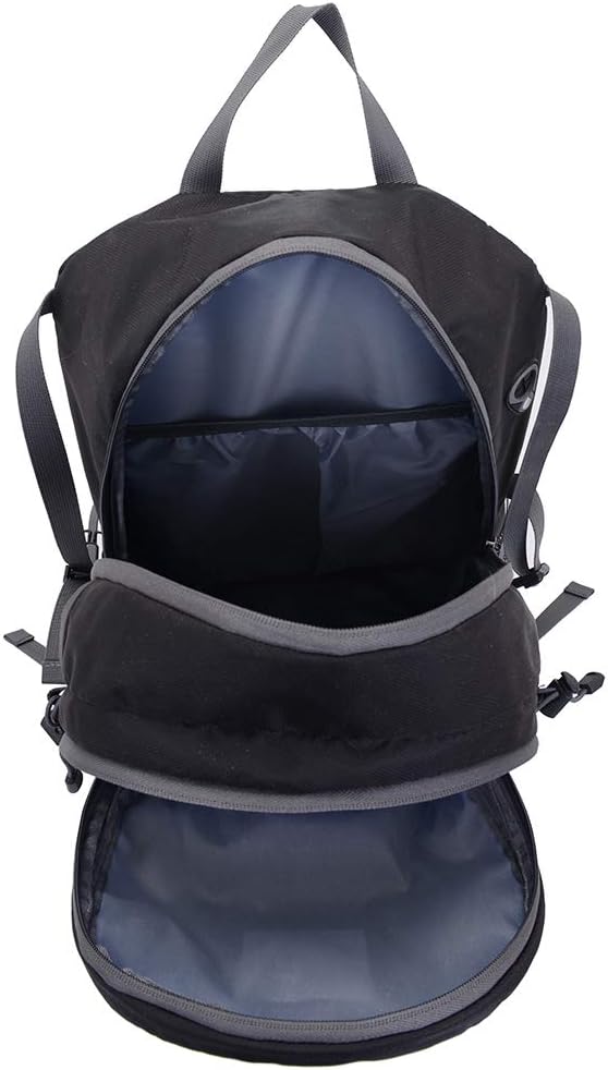 40L Leichter Tagesrucksack Radfahren Wandern Wasserdichter Reiserucksack (Schwarz), Schwarz