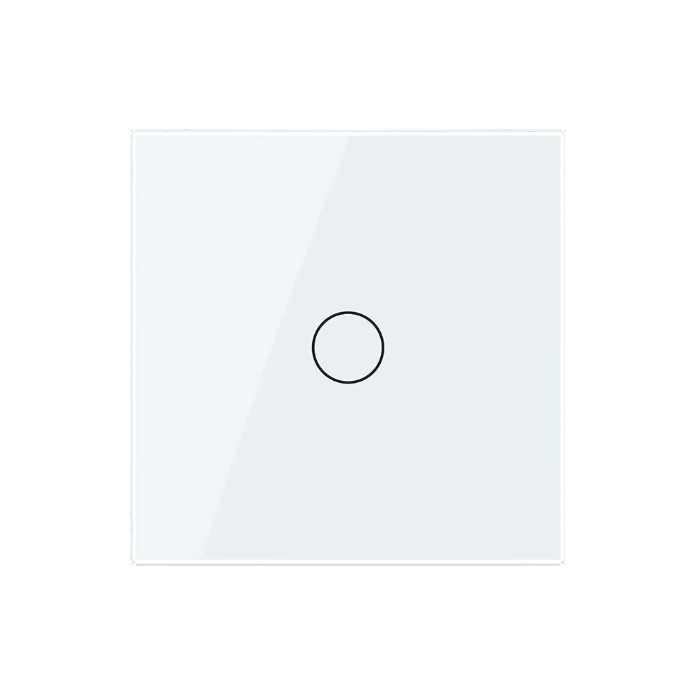 Livolo dimmbarer Wechselschalter Kreuzschalter Dimmer Lichtschalter mit Glasblende in Weiss