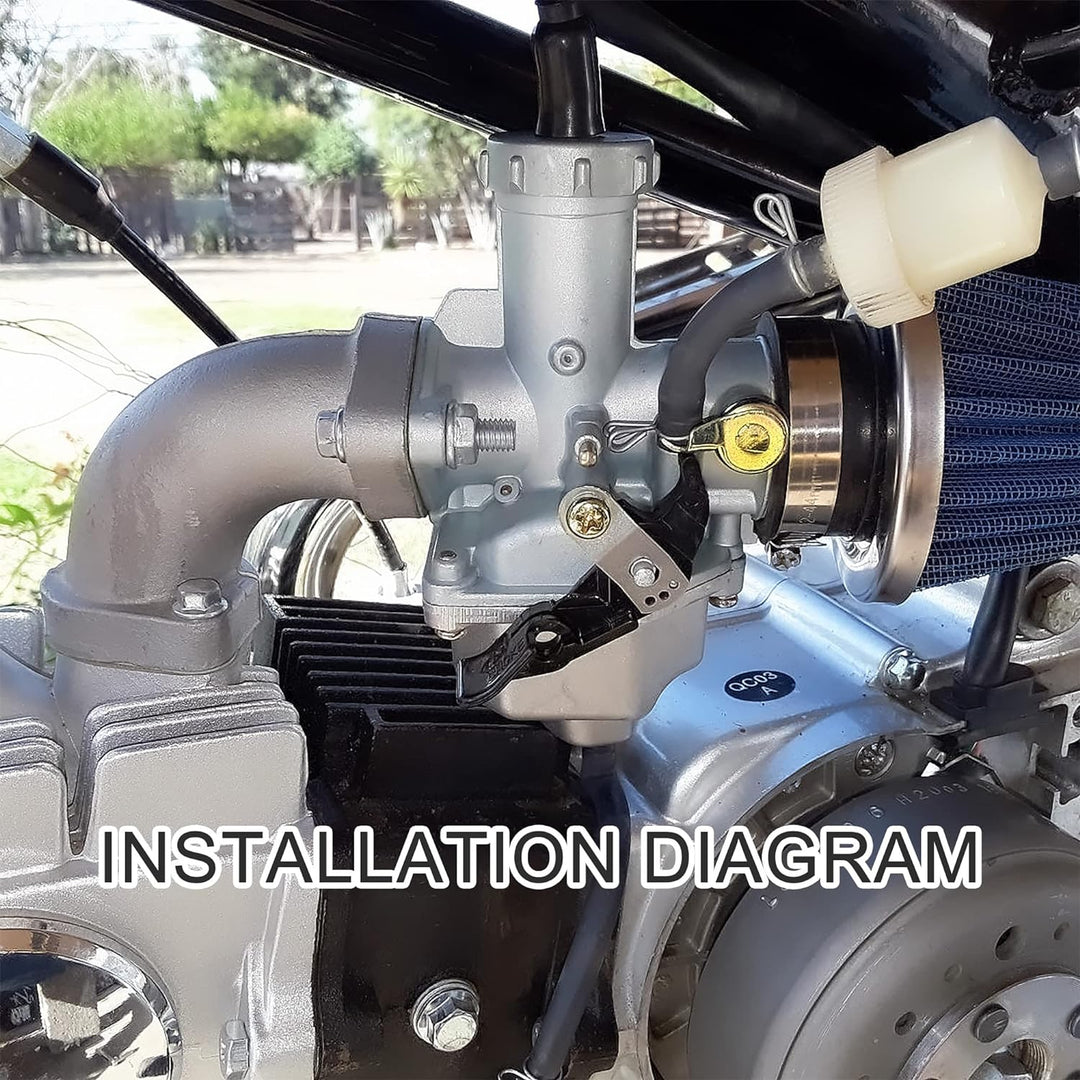 GOOFIT PZ27 Motorrad 27mm Vergaser mit Kabel-Carb Ersatz für XR CRF 100 125 150cc 200cc ATV Pitbike