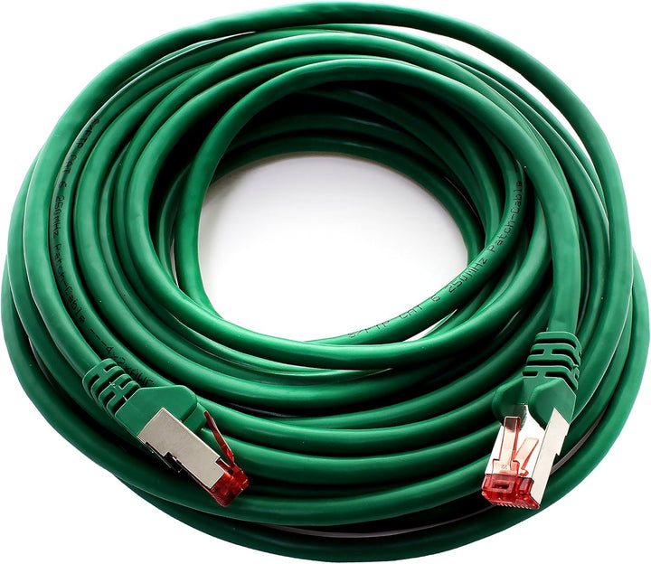 1aTTack.de 10x 7,5m - Cat 6 Netzwerk-Kabel Patch-Kabel Cat6 RJ45 SFTP - Grün