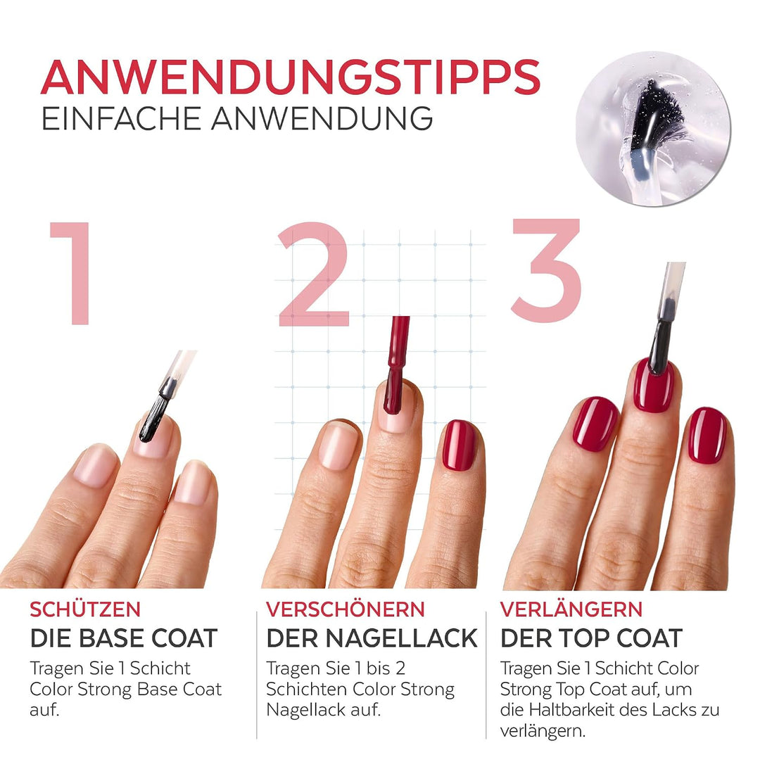 PODERM Top Coat Gel Effekt Nagelhärter | Swiss Lab - 8ML | Ultra-Glänzendes Finish &amp; Langanhaltender