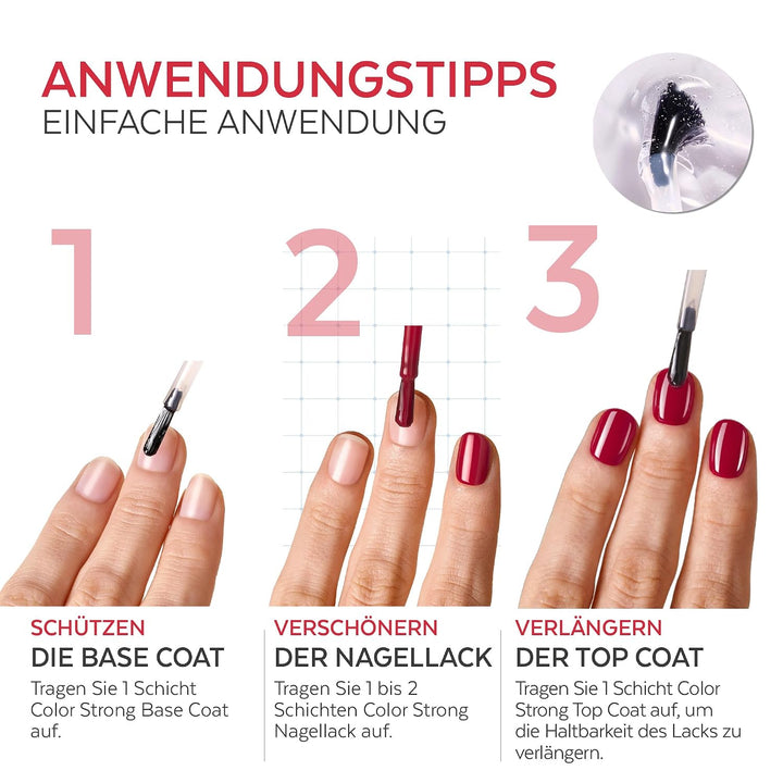 PODERM Top Coat Gel Effekt Nagelhärter | Swiss Lab - 8ML | Ultra-Glänzendes Finish &amp; Langanhaltender