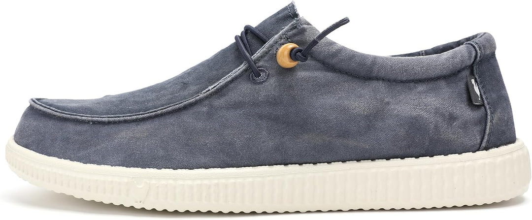 WALK IN PITAS | WP150 WALLABI Washed | Herren Mokassins | Flache Slipper für Männer | Slip on Loafer