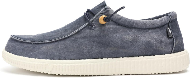 WALK IN PITAS | WP150 WALLABI Washed | Herren Mokassins | Flache Slipper für Männer | Slip on Loafer