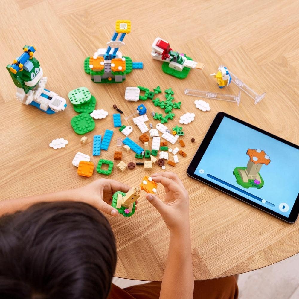 LEGO 71409 Super Mario Maxi-Spikes Wolken-Challenge – Erweiterungsset, Spielzeug Set mit 3 Gegner Fi