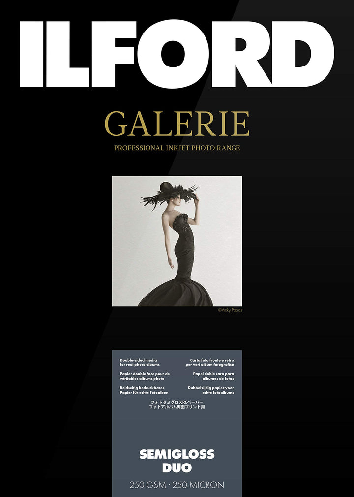 ILFORD GALERIE Semigloss Duo 250 gsm A3 - 297 mm x 420 mm 25 Blatt A3 - 25 Blatt, A3 - 25 Blatt