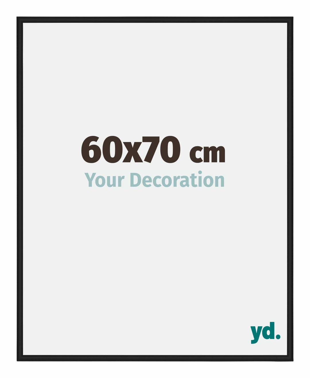 yd. Your Decoration - Bilderrahmen 60x70 cm - Bilderrahmen aus Aluminium mit Acrylglas - Antireflex