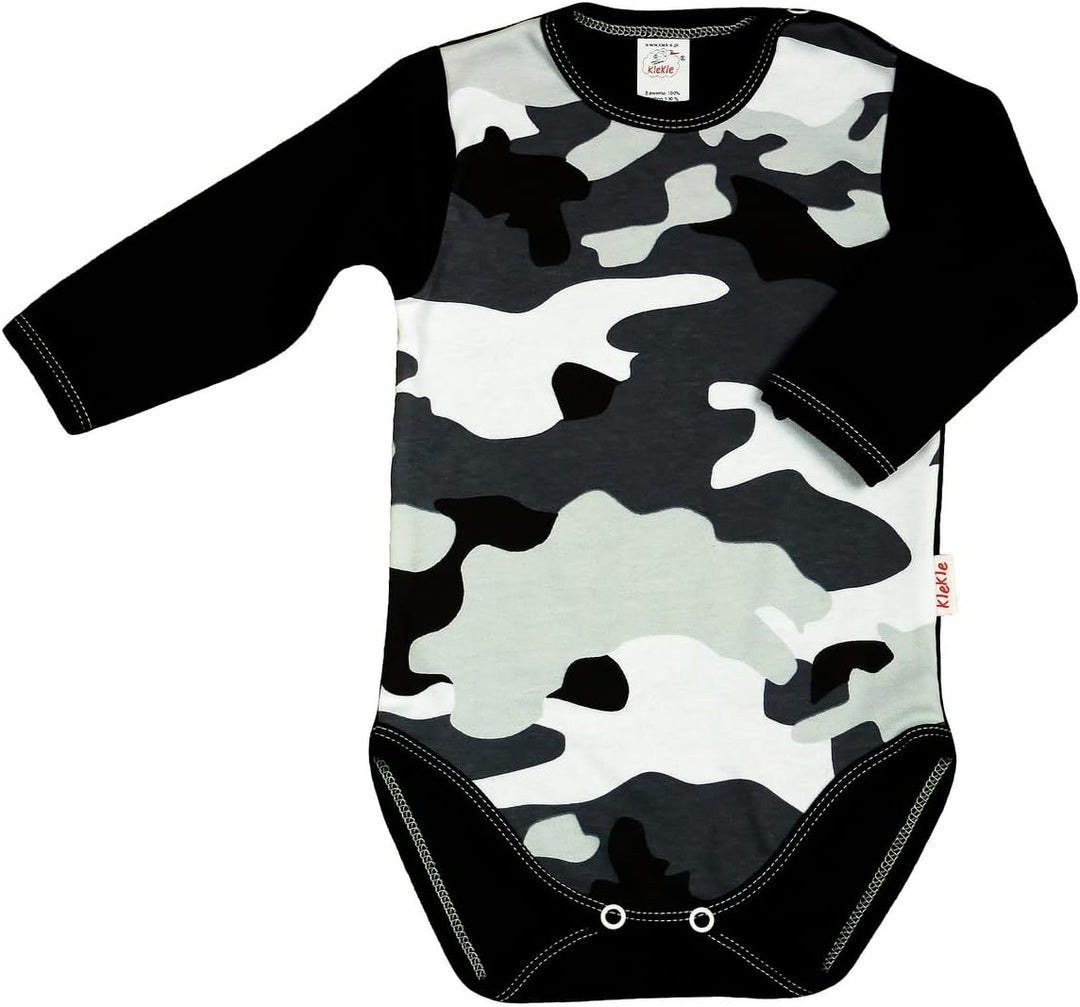KLEKLE Baby Body - Body Langarm Unisex - 5er-Pack - mit Druckknöpfen - 100% Baumwolle - Babykleidung