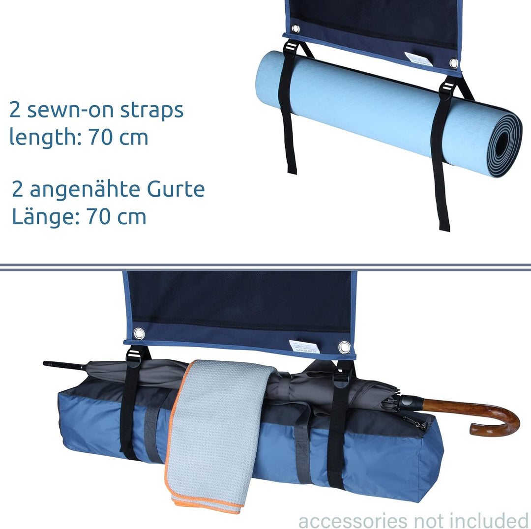 your GEAR Caravan Organizer – Hängeregal/Hakenleiste für Wohnwagen 45-140 cm | Varianten Pocket, Sho