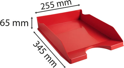 Exacompta 123107D 10er Pack Premium Briefablage Ecotray aus recyceltem Kunststoff DIN A4. Ideale Bri