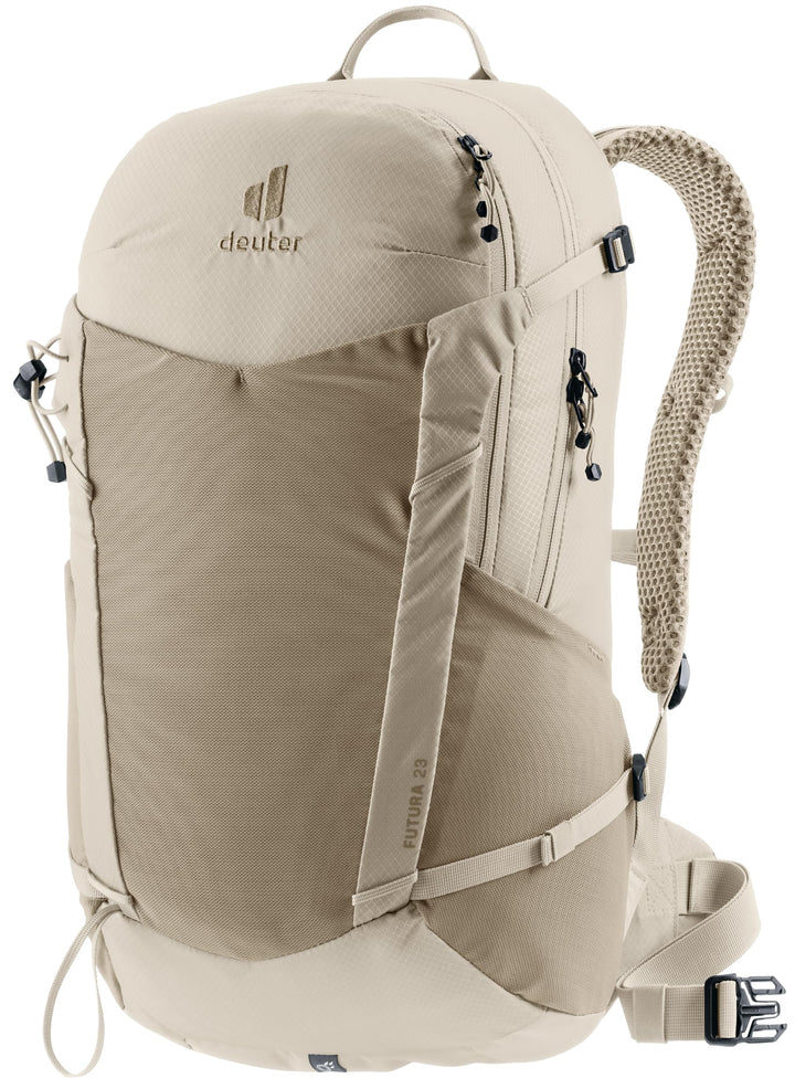deuter Futura 23 Wanderrucksack mit Netzrücken &amp; Regenhülle Greystone-alu, Greystone-alu