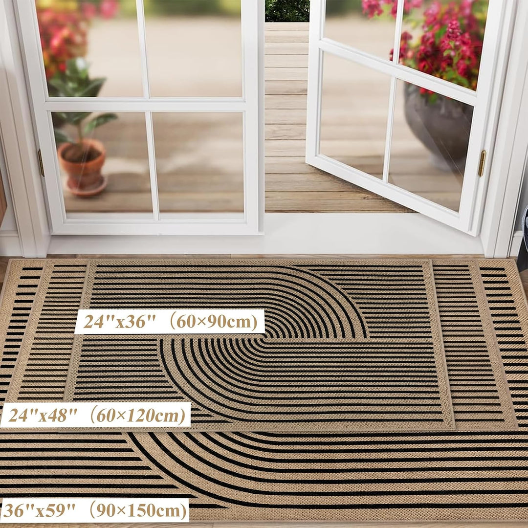 Homcomodar Fussmatte Innen Waschbar Fussmatte Schmutzfangmatte Innen 60 x 90 cm rutschfest Fussmatte