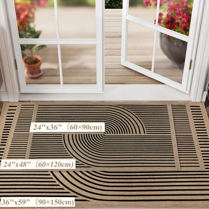 Homcomodar Fussmatte Innen Waschbar Fussmatte Schmutzfangmatte Innen 60 x 90 cm rutschfest Fussmatte