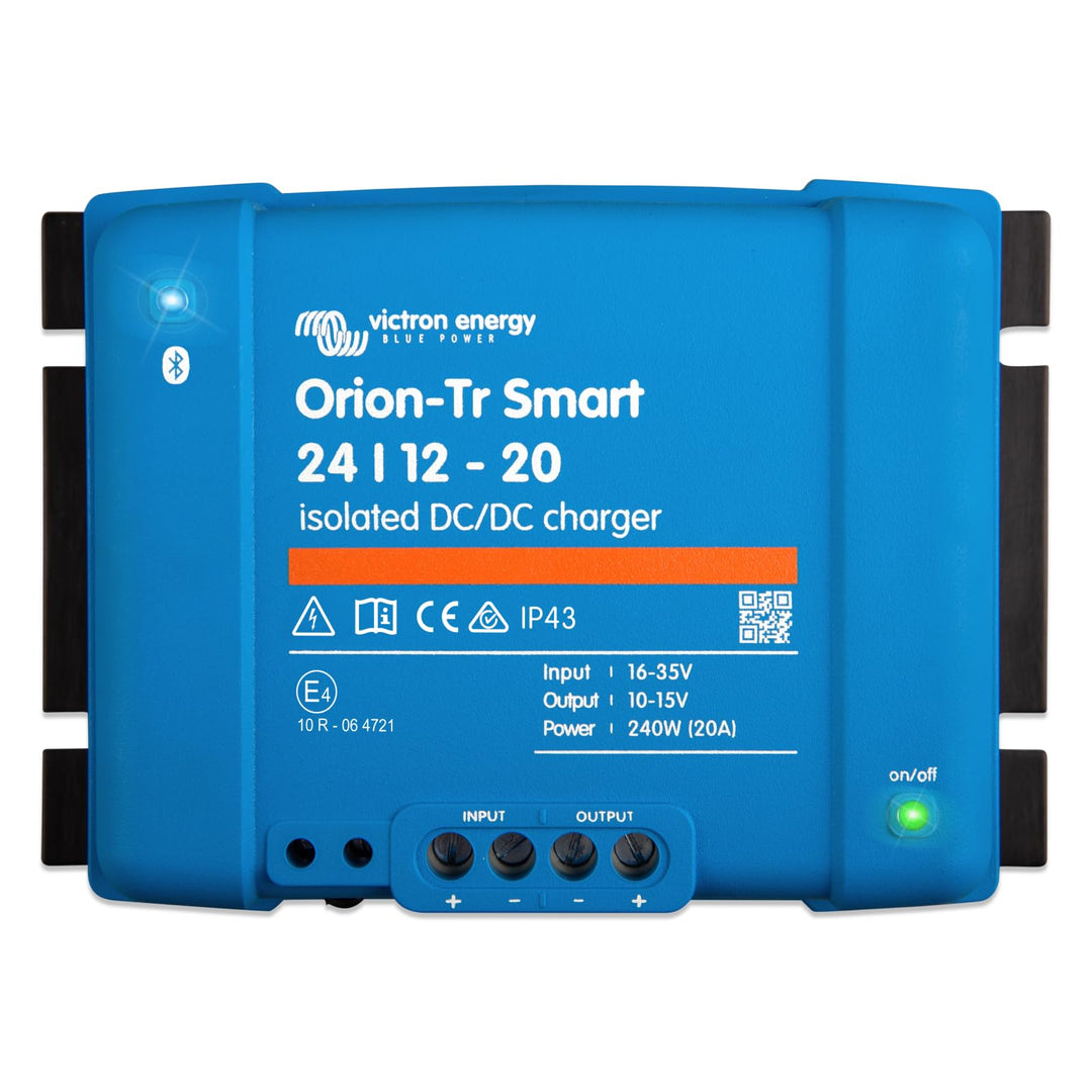 Victron Energy Orion-Tr Smart 24/12-Volt 20 Amp 240-Watt DC-DC Ladebooster, Isoliert (Bluetooth) 24/