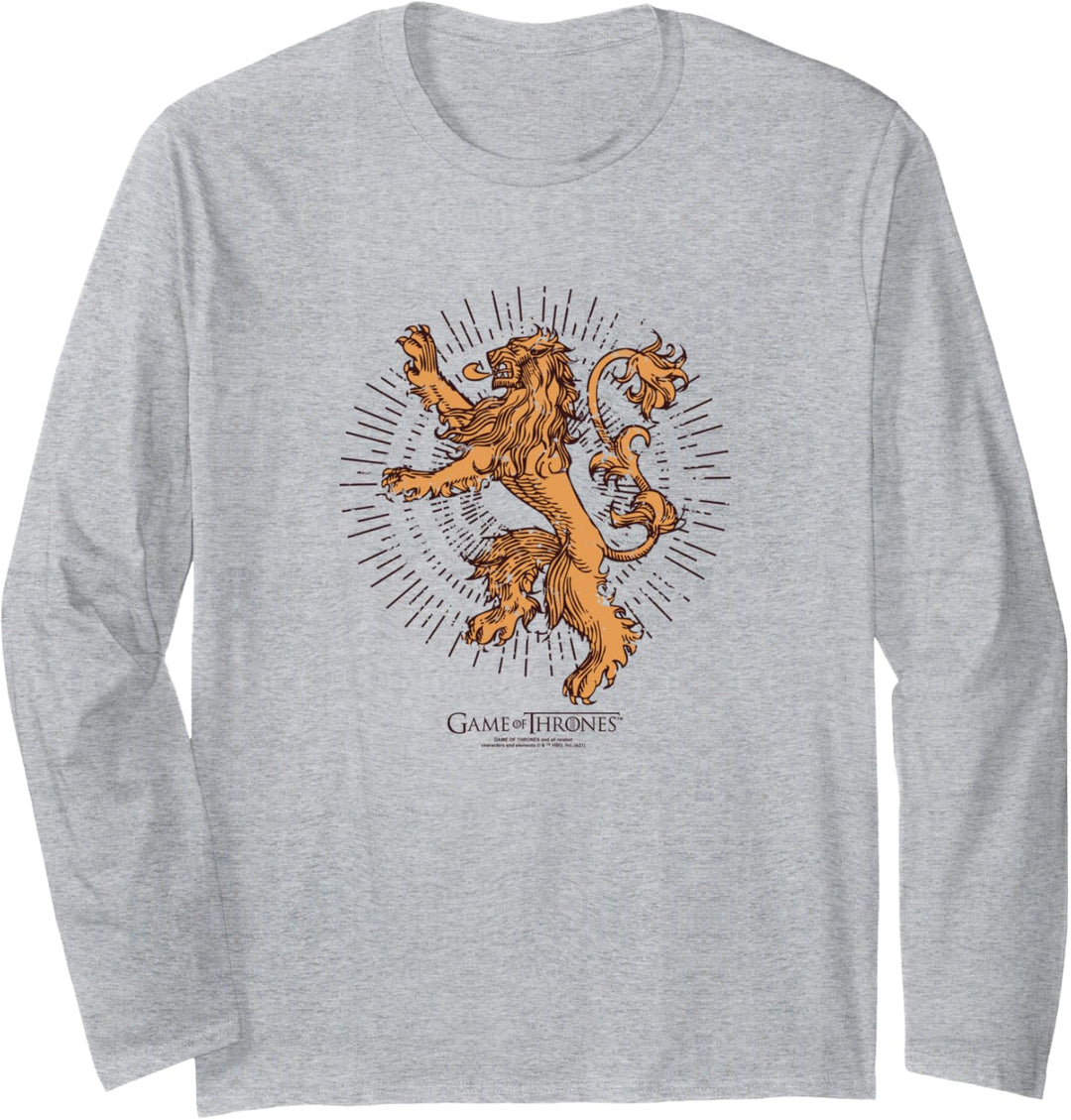 Game of Thrones Lannister Burst Sigil Langarmshirt