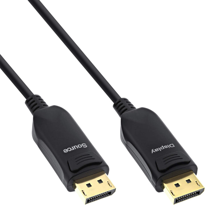 InLine® DisplayPort 1.4 AOC Kabel, 8K4K, schwarz, 10m 10 Meter, 10 Meter