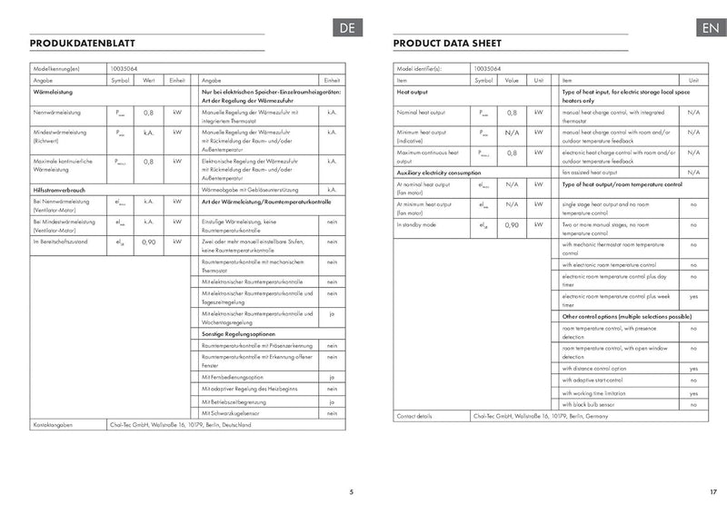 Klarstein Infrarotheizung, Infrarotheizung mit Thermostat, Heizung mit Erkennung Offener Fenster & A