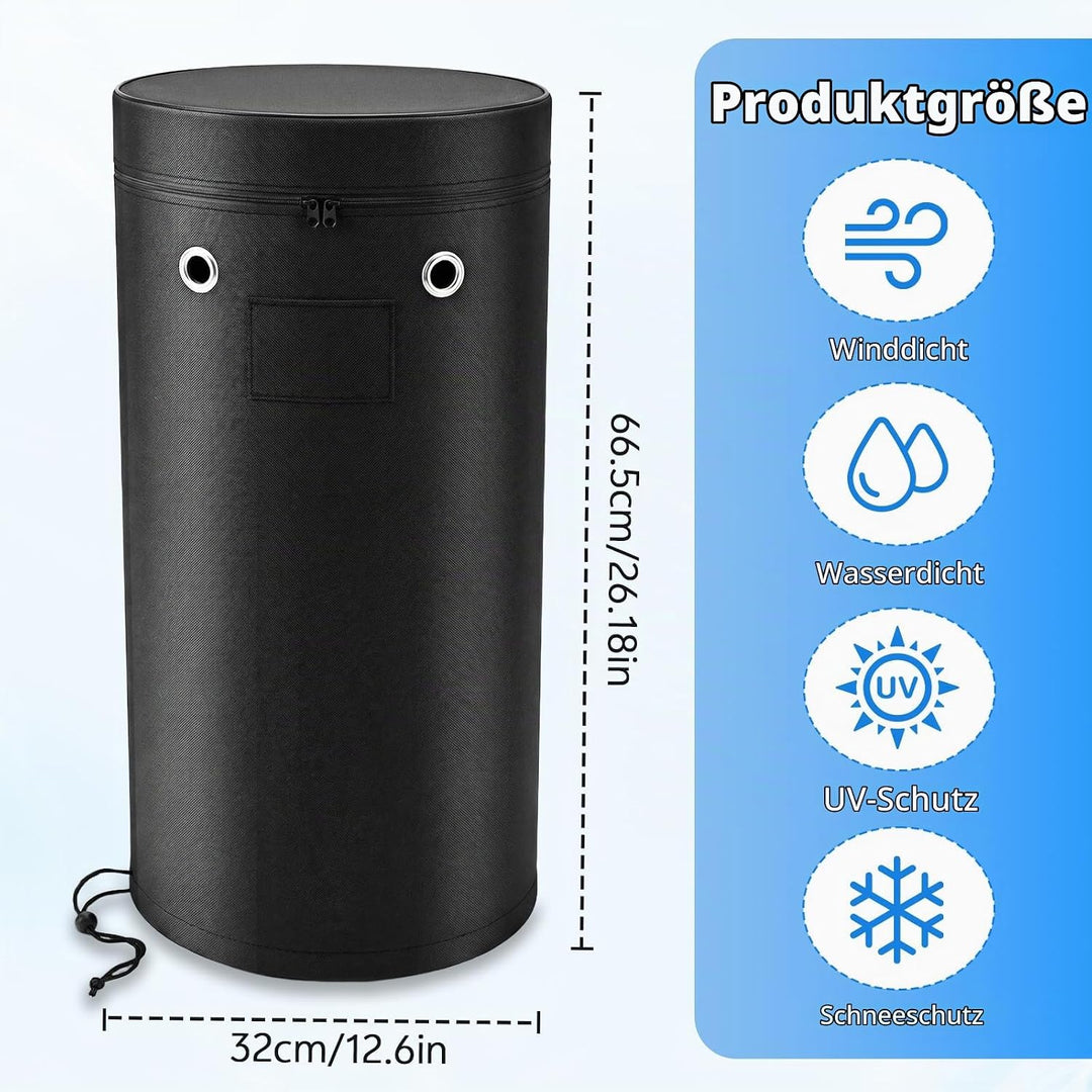 Abdeckhaube für Gasflasche, Wasserdichte 5 kg/11 kg Gasflaschenhülle | Winddichte Anti-UV Gasflasche
