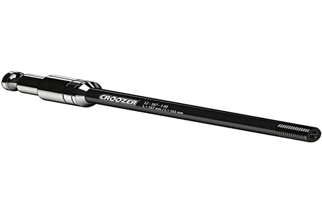 Croozer Unisex – Erwachsene Click&Crooz Steckachskupplung, schwarz, 167/161mm