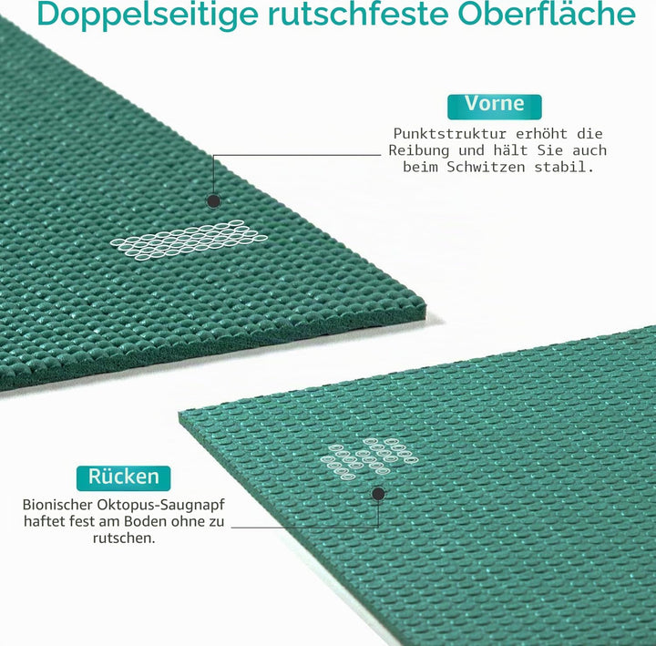 Avoalre Yogamatte faltbar, 173 x 61 cm, 5 mm – Handliche &amp; klappbare Yoga-Matte für Reise, Unterwegs