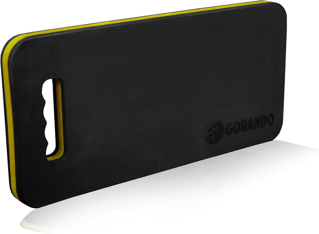 GORANDO® Premium Kniekissen |gelb| Kniebrett | Knieunterlage - Ideal für die Arbeit in Werkstatt, Ha