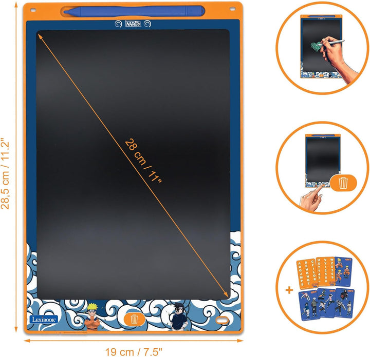 Lexibook, Naruto, Magic Slate, Künstlerisches und kreatives Spielzeug für Mädchen und Jungen, Mehrfa