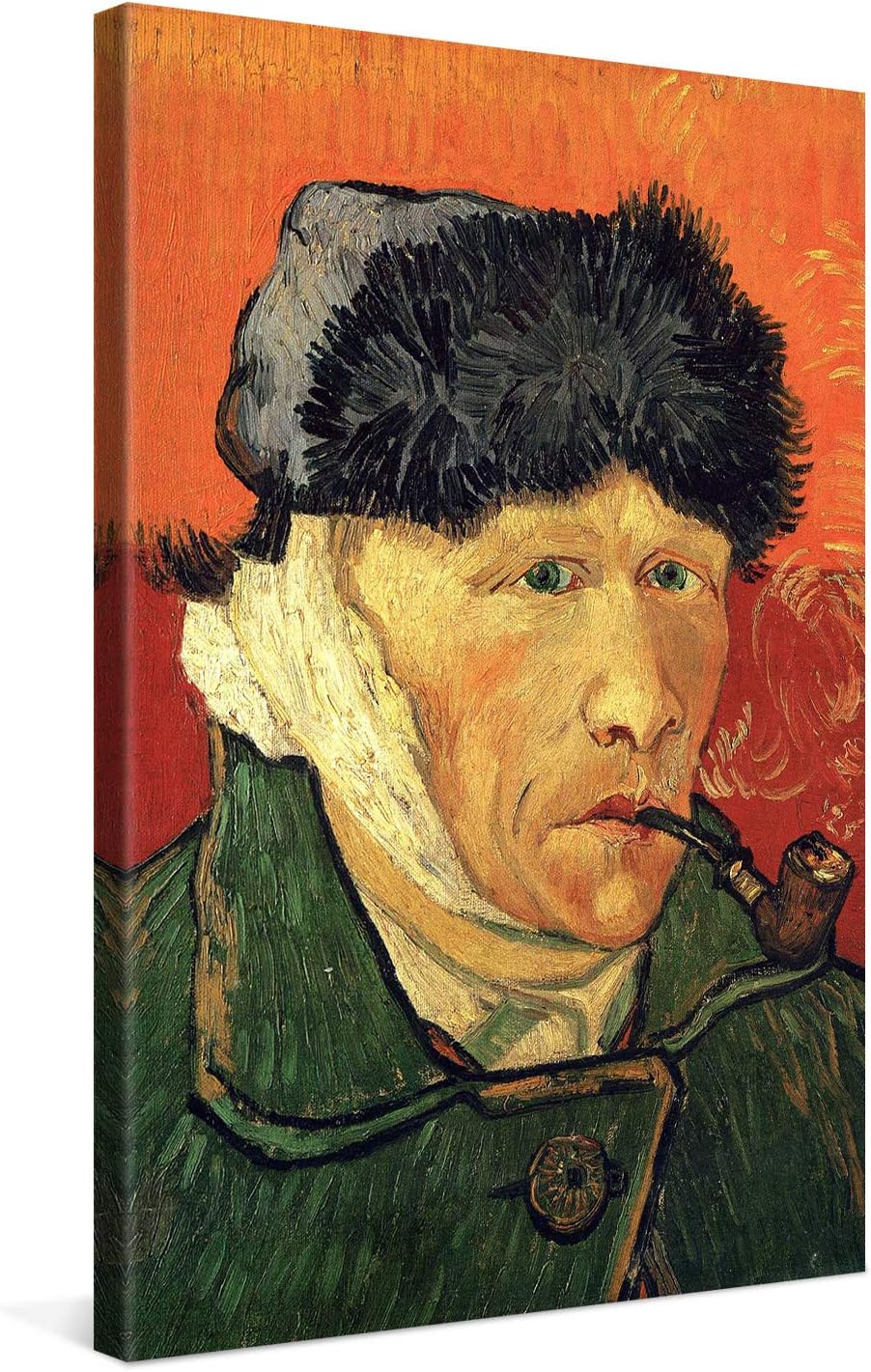 PICANOVA – Vincent Van Gogh Self-Portrait with Bandaged Ear 2 40x60 cm – Bild auf Leinwand – Leinwan