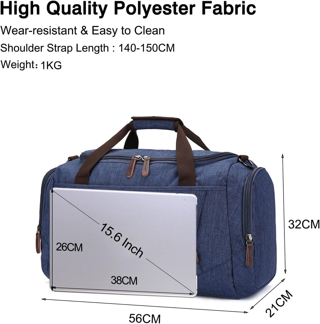 FANDARE Reisetasche Grosse Sporttasche Segeltuch Schultertasche Tote Handtasche Männer Weekender Tas
