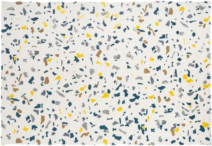 JJA Teppich aus Baumwolle, Bedruckt, 90 x 60 – 6 Verschiedene Modelle, Blau