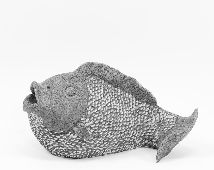 Esotec Wasserspeier-Figur Fisch EINZELFIGUR | Teichfigur Gartenstatue Gartenfigur Springbrunnen-Figu