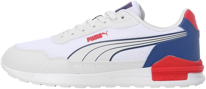 PUMA Herren Graviton Mega Sneaker 36 EU Puma White Feather Gray Puma Red Clyde Royal, 36 EU Puma Whi