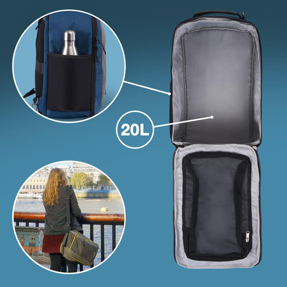 Cabin Max Für Ryanair Handgepäck Rucksack 40x20x25, Reiserucksack, Tasche Flugzeug Wizzair, Eurowing