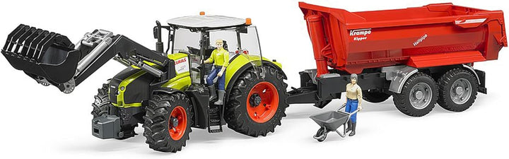 bruder 03013 - Claas Axion 950 mit Frontlader - 1:16 Traktor Trecker Schlepper Bulldog Landwirtschaf