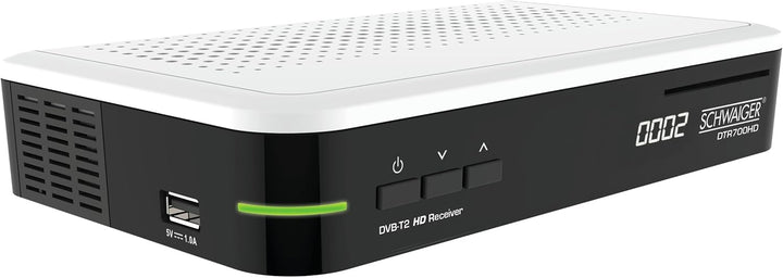SCHWAIGER DVB-T2 Receiver, digitaler freenet HD-Receiver (freenet zertifiziert), Receiver mit Irdeto