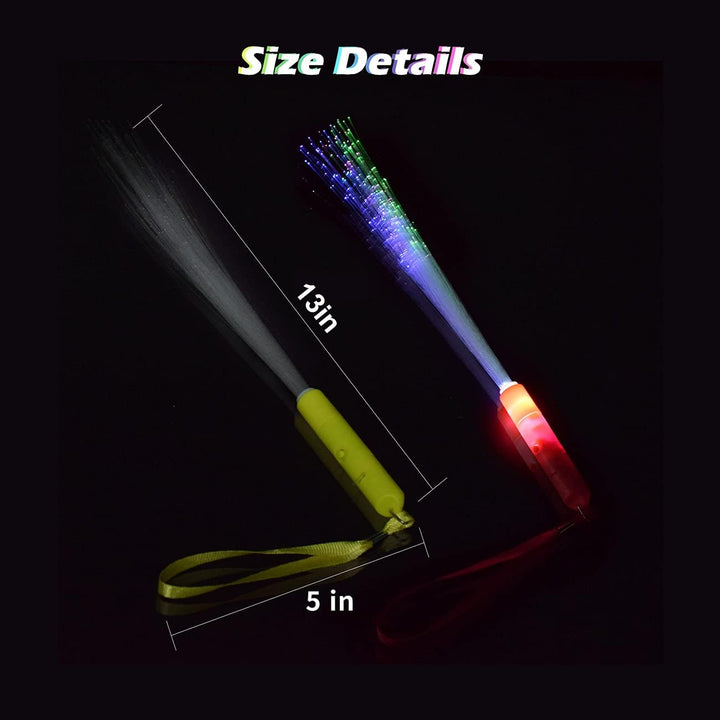 Senhui 12 Leuchtstäbe Partyzubehör, 3 Modi Farbe blinkende LED-Lichtstäbe Glow in the Darkness Stick