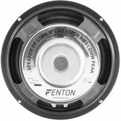 Fenton WP20 - HiFi Basslautsprecher, 20 cm PP-Membran Chassis Ersatz Lautsprecher, 250 Watt - 8 Ohm