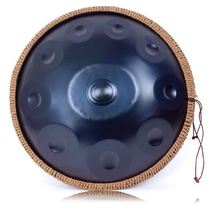 Handpan 432 HZ für Anfänger, Stahltrommel 10 Töne 19 Zoll, Hand Pan in D-Moll, Hand Drum mit Drumtas