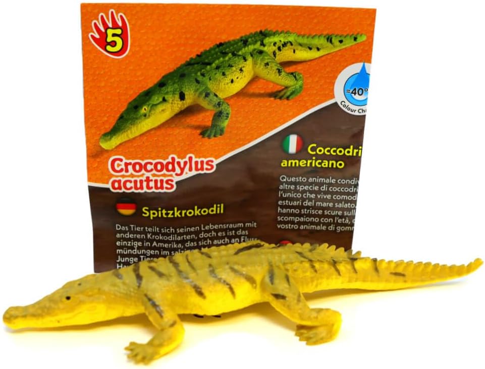 Bundle mit Blue Ocean Crocodiles Sammelfiguren 2025 - Planet Wow Krokodil- Figur 5. Spitzkrokodil -