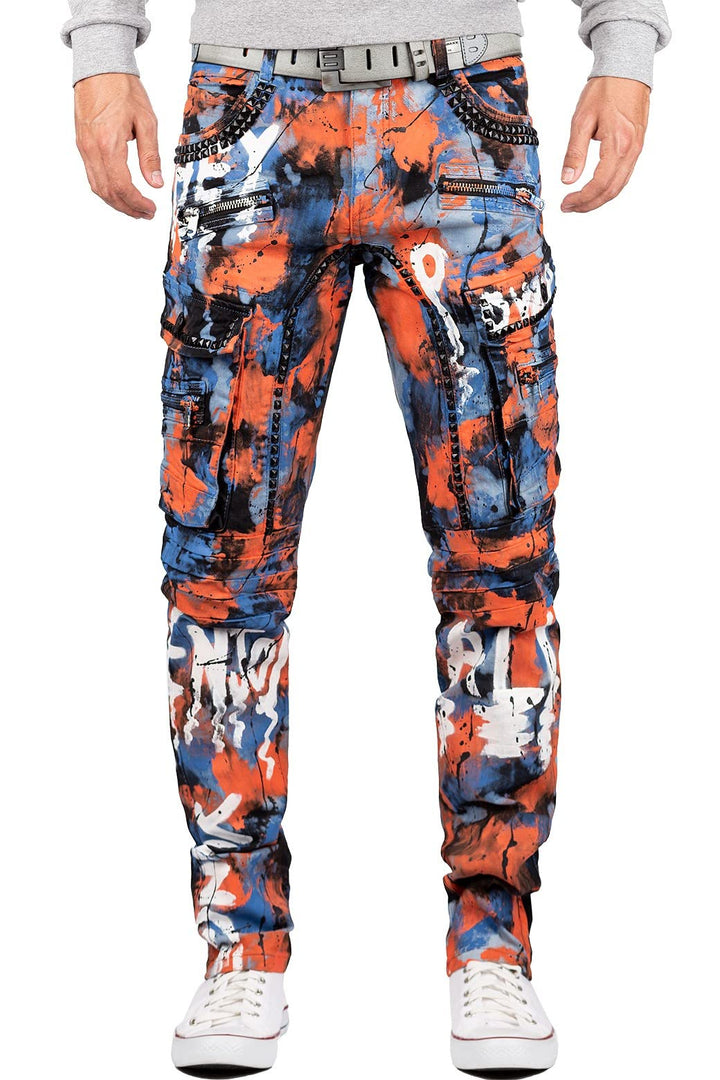 Cipo & Baxx Herren Jeans Hosen Besonders Extravagant 30W / 34L Blau - 83, 30W / 34L Blau - 83