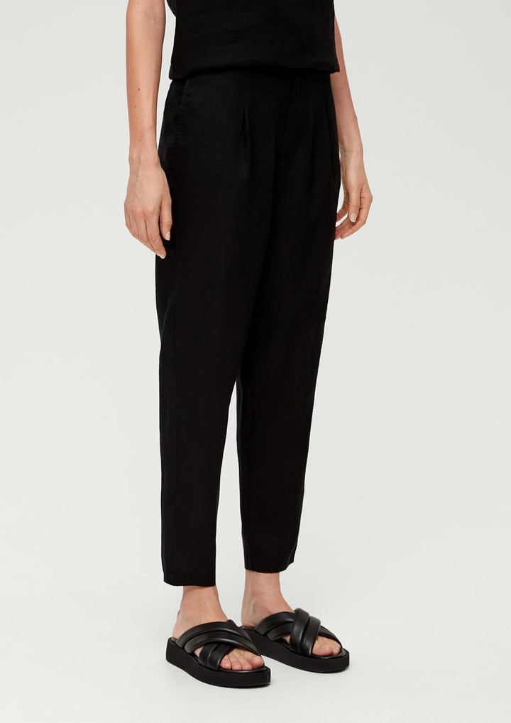 s.Oliver Damen Hose, 7/8, 34 Schwarz 9999