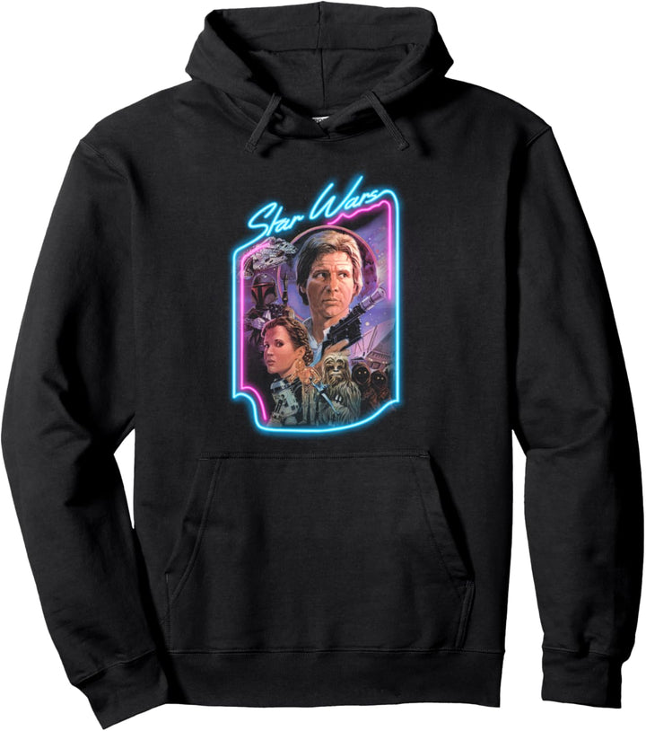 Star Wars Group Shot Neon Comic Gang Pullover Hoodie