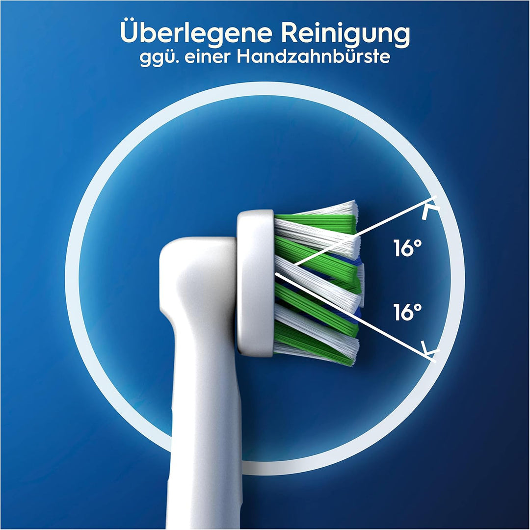 Oral-B Crossaction Ersatzköpfe mit CleanMaximiser-Technologie, Grünen, 4 Stück (1er Pack) Grünen 4 s