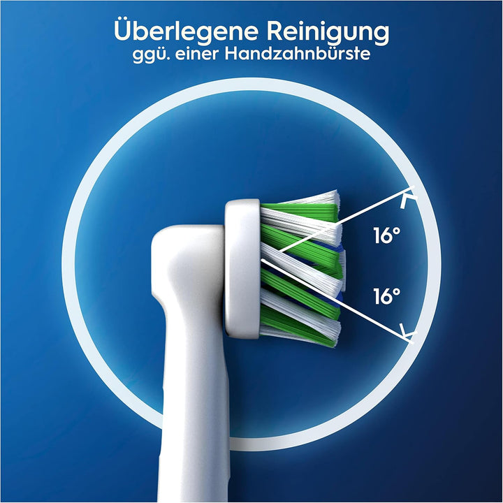 Oral-B Crossaction Ersatzköpfe mit CleanMaximiser-Technologie, Grünen, 4 Stück (1er Pack) Grünen 4 s