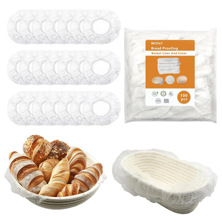 Banneton Brotgärkorbeinlagen, antihaftbeschichtet, BPA-frei, elastisch, um Teig am Korb zu verhinder
