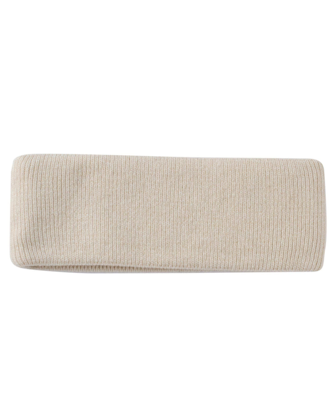 FosterNatur, Merino Stirnband mit Baumwollfutter, 100% Wolle Beige, Beige