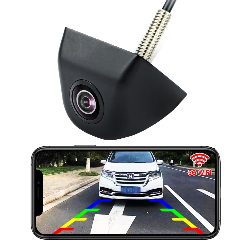 WiFi Auto Drahtlose Rückkamera, GreenYi 5G 720P HD Auto Rückansicht Rückkamera für iPhone iPad Andro