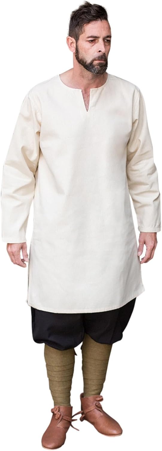 Burgschneider Mittelalter Untertunika Leif - Natur XL, XL