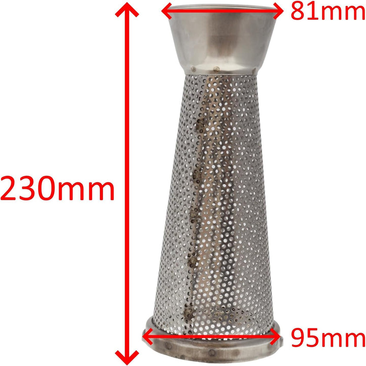 CONO Filter-INOX-N.5 perforiert groÃŸ, (ca). 2,5 mm grandi, grandi
